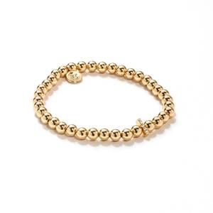 NEW DM MERCHANDISING women's crystal letters bracelet - i in gold